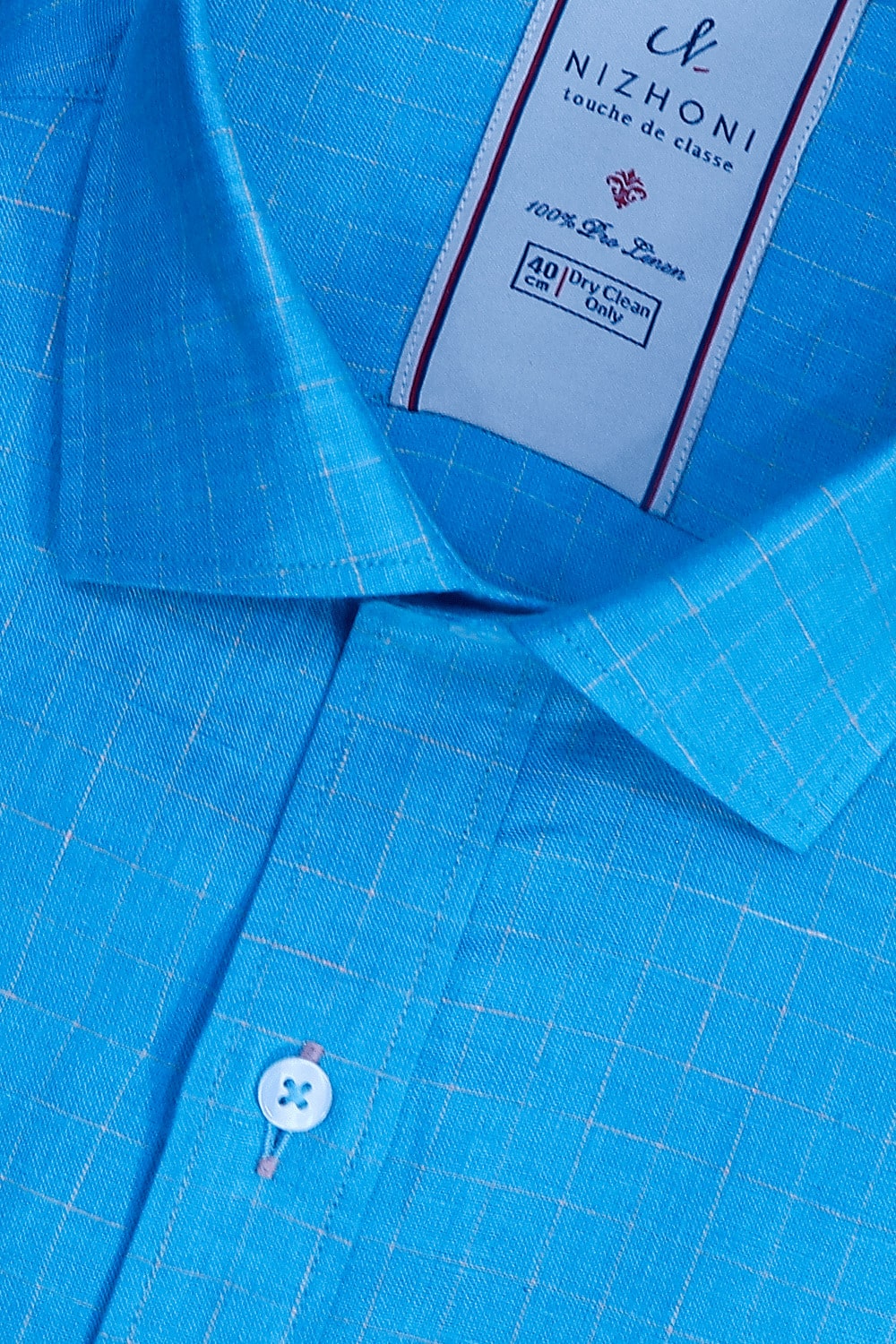 Blue Checks Pro Linen Slim Fit Shirt