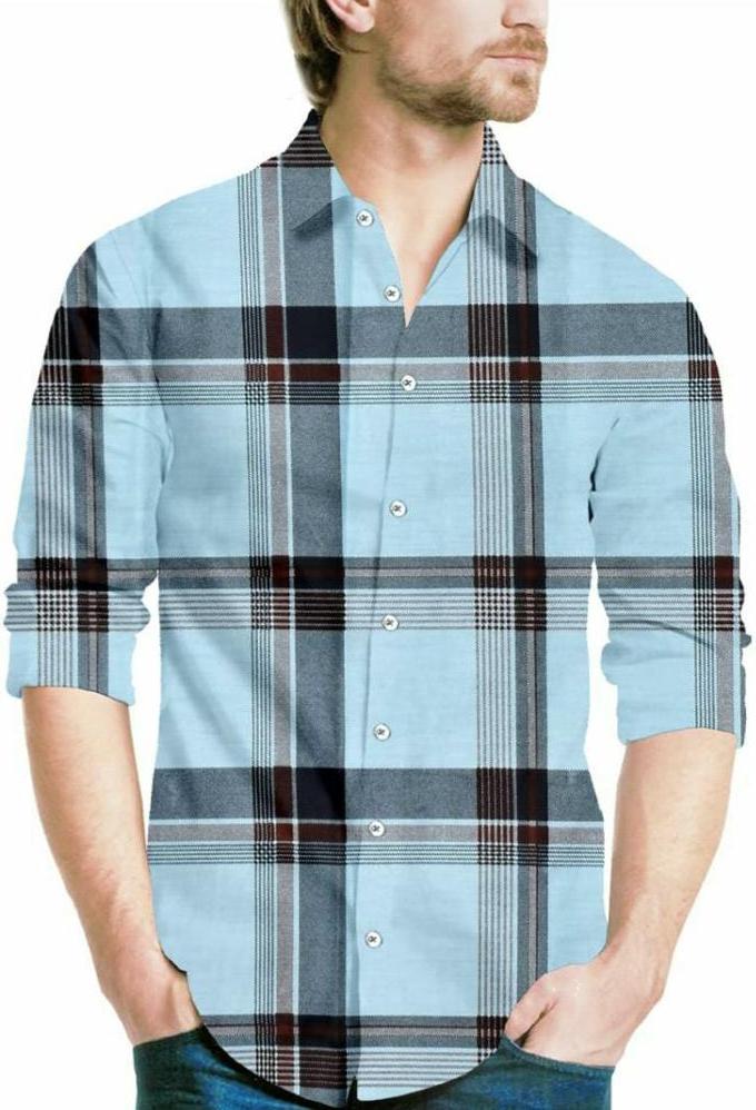 <p>Cotton Checks Print Full Sleeve Shirt. Washed Garment<br></p>